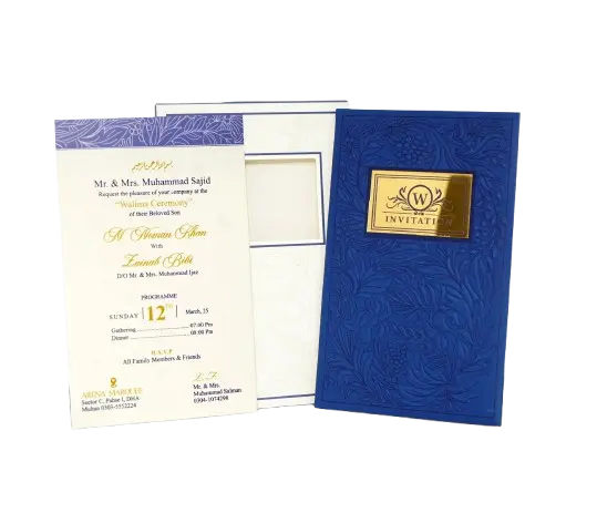 Classic Traditional Wedding Cards in Pakistan