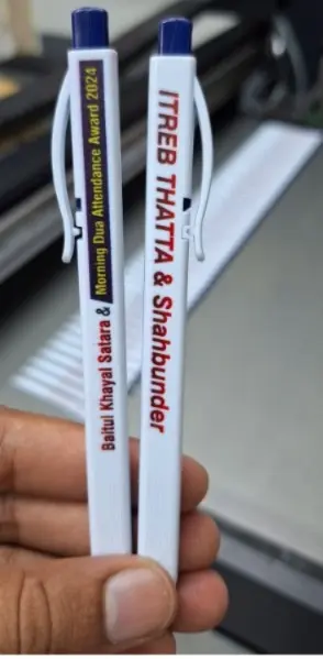 Custom White Ball Pen Printing | Personalized Promotional Pens - Image 2