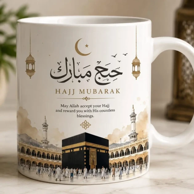 Personalized Hajj Mubarak Mug