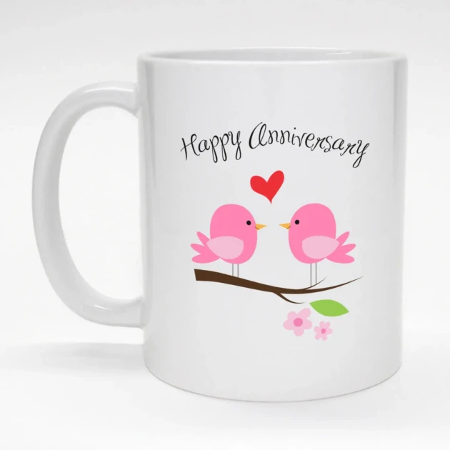 Happy Anniversary Personalized Mug Printing – Custom Photo Mug Online Pakistan