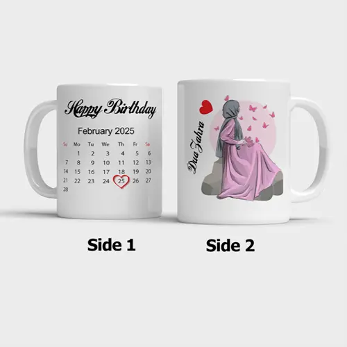 Happy Birthday Mug Printing | Custom Photo & Name Coffee Mug - Image 3
