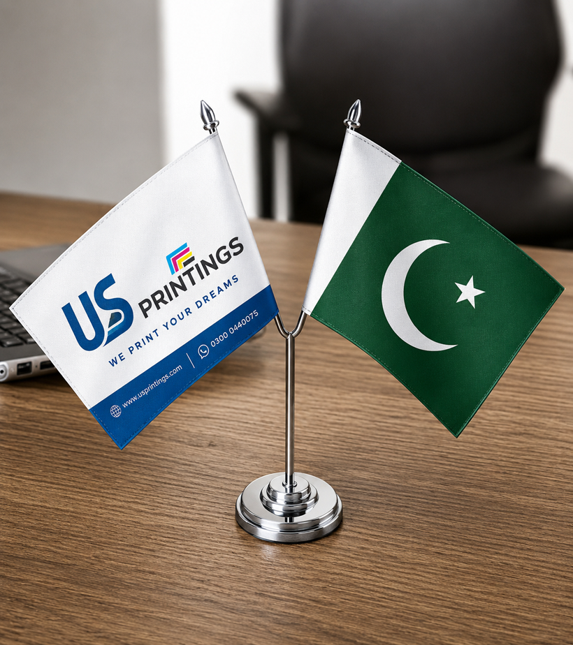 Desk Flags with Stand | Custom Table Flags for Office, Home, Schools, Events & Country flags