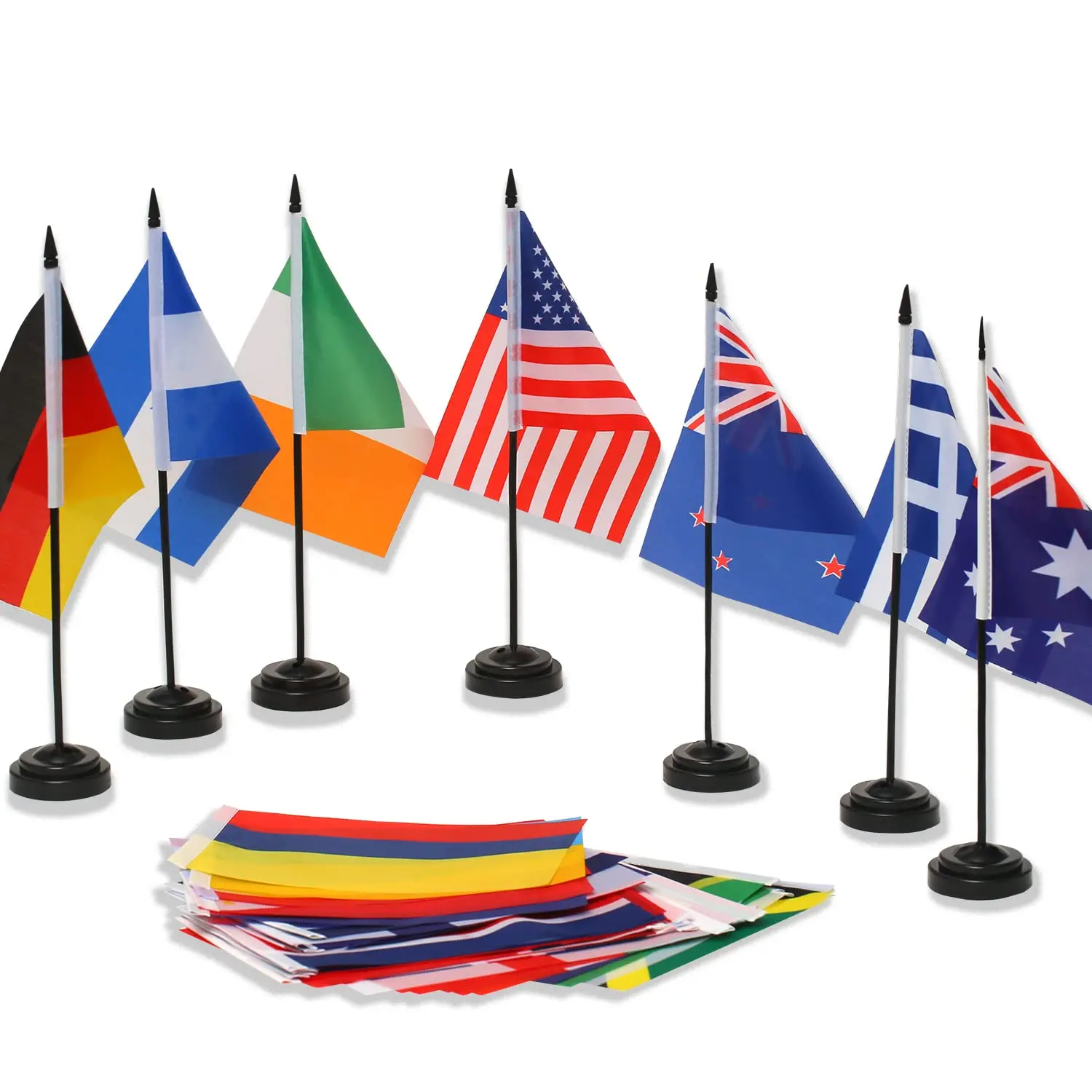 Country Table Flags with Metal Stand | 40+ Country Flags - Image 3