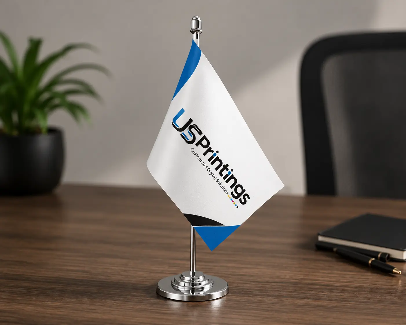 Custom Table Flag Printing with Stand in Pakistan | Branding & Country Flags - Image 2
